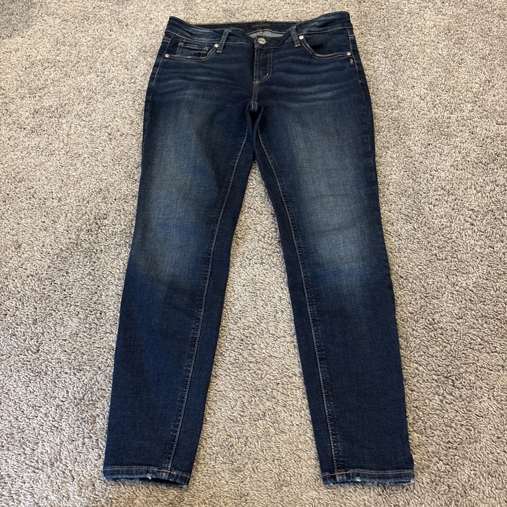 Silver Jeans Elyse Skinny Womens Blue Western Denim Sz 31x29 FITS 33x29 Farm
